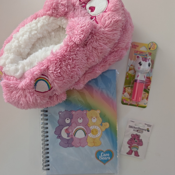 Care Bears Pink Plush Slippers for Kids - Picture 1 of 9